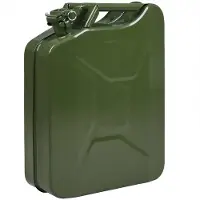 Deuba Jerrican en métal bidon 20L 36 x 17 x 46 cm eau et liquides
