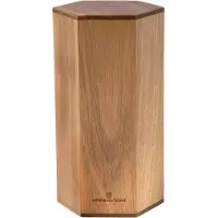 Knivesandtools Magnetic Knife Block B200-24, bloc à couteaux magnétique 6 faces, bois d'acacia