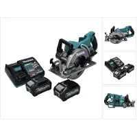 Makita RS 001 GM2 Scie circulaire portative sans fil 40 V max. 185 mm Brushless + 2x batterie 4,0 Ah + chargeur