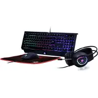 Gembird GGS-UMGL4-01 clavier Souris incluse Gaming USB QWERTY US English Black