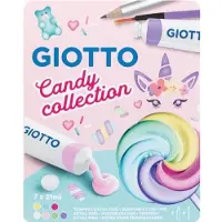 Giotto F302100, Bleu, Vert, Rose, Rouge, Violet, Blanc, Jaune, 21 ml, Tube, 7 pièces