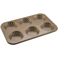 Zenker Moule à petits pains individuels ronds 6 empreintes 33 x 22 cm Mojave Gold