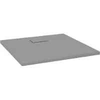 vidaXL Receveur de douche SMC Gris 90x90 cm