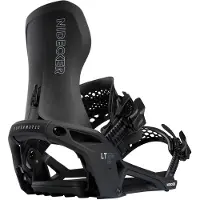 Nidecker - Fixations de snowboard all-mountain - Supermatic Lt Black en Nylon - Taille 37,5-41 - Noir