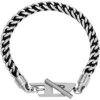 Diesel Bracelet noir / argent