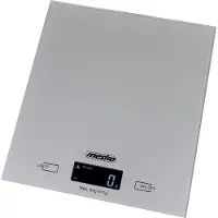 Mesko MS 3145 Balance électronique de cuisine rectangulaire pour plan de travail, Balance, Gris