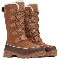 Sorel - Bottes hautes d'hiver imperméables et isolantes - Torino V Tall Wp W Velvet Tan Tobacco pour Femme en Cuir - Taille 38 - Marron