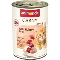 Animonda Carny Carny Kitten Veal&amp;Chicken&amp;Turkey - veau, poulet et dinde pour chatons 12x400 g