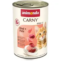 Animonda Carny Carny Kitten Beef&amp;Turkey - Boeuf et dinde pour chatons 12x400 g