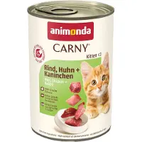 Animonda Carny Kitten Beef&amp;Chicken&amp;Rabbit - Boeuf, poulet et lapin pour chatons 6x400 g