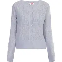 Mymo Cardigan lavande / blanc perle