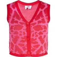 Mymo Cardigan rose foncé / rouge feu