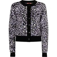 Mymo Cardigan 'Blonda' violet / noir / blanc