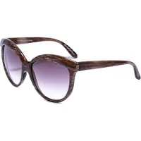 Italia Independent I I 0092 BRUSH GLOSSY : Lunettes de soleil pour femmes, modèle "Brush" avec finition brillante, couleur marron, dimensions 58/20/140