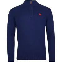 U.S. POLO ASSN. Pull-over bleu foncé / rouge