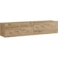 En.casa Table TV 'Lapinlahti' 140 x 31,5 x 29,5 cm chêne rustique
