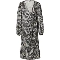 Vero Moda Robe 'VMVina' brocart / noir / blanc