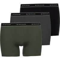 Tom Tailor Boxers gris clair / gris chiné / olive / noir
