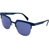 Italia Independent I I MOD METAL 0503, monture en métal, couleur bleu foncé craquelé, dimensions 52/19/140. Lunettes de soleil pour femmes