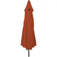 vidaXL Parasol de jardin Terracotta 394 x 394 x 248 cm