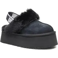 Ugg Pantoufle 'Funkette' noir / blanc