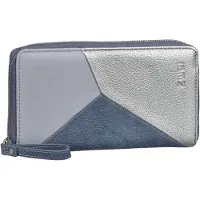 Zwei Porte-monnaies 'Jana' saphir / bleu ciel / argent