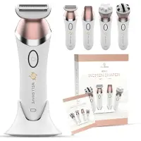 Wellshave 4 in 1 Ladyshave for Women - Tondeuse pour femmes et dames - Tondeuse bikini pour dames - Rasoir Femme