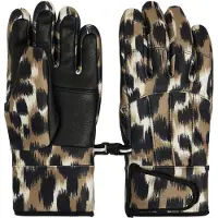 Fusalp - Gants de ski isolants en PrimaLoft- Femme - Glacier Print Blurred Savannah Leopard/Noir en Softshell - Taille 8 - Marron