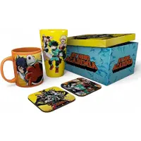 Abystyle - My Hero Academia Coffret Cadeau Verre Xxl + Mug + 2 Dessous De Verre