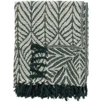 Creative Collection Decke Ugento 160 x 130 cm, Grün/Weiss