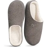 Comfeet Chaussons Homme - Chaussons - Taille 46/47 - Gris - Antidérapant -
