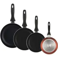 Wellhome Ensemble De Poêles 16/20/24/28 Cm 4 Pièces