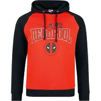 Deadpool Sweat-shirt à capuche Marvel de - Logo - S - 3XL - pour Homme - rouge/noir - Taille L