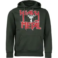 Peanuts Sweat-shirt à capuche de - Heavy Metal - S - 3XL - pour Homme - vert foncé - Taille XXL