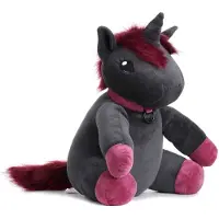 Corimori Figurine en peluche Merchandising Fun de - Ruby La Licorne Punk - Peluche XL - pour Indifférent - noir - Taille Standard