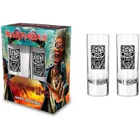 Iron Maiden Lot de verres à shots de - Run For Your Lives - pour Indifférent - transparent - Taille Standard