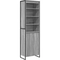 vidaXL Armoires hautes Sonoma grises 60 x 36 x 200 cm en aggloméré