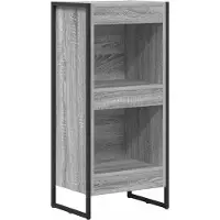vidaXL Bibliothèque Gris Sonoma 80 x 30 x 155 cm Bois d'ingénierie