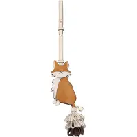 Kate spade pour femme. KN373 Porte-clés renard brun (OSFA), Marron, Casuel, Cuir