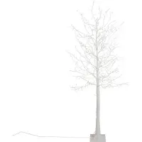 Luca Lighting Lampadaire de Noël Arbre blanc 180cm LED incluse avec minuterie IP44 - Ki