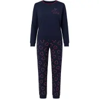 Goldenbay Pyjama 'Magnolia' bleu foncé / rouge / blanc