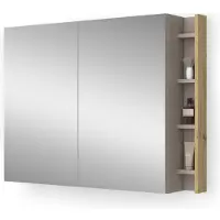 Vicco Armoire de toilette Edelin Cachemire 100x75cm avec des étagères, Model 57993
