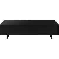 En.casa Table basse Braunschweig Table d'appoint 115x55x31 cm Table de salon Table à café noire []