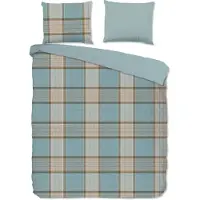 Muller Textil Enveloppe de couette "check" - Multi - (200x200/220 cm) - Flanelle de coton