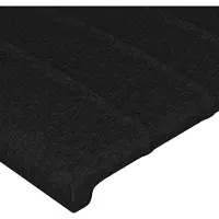 vidaXL Tête de lit noir 90x5x78/88 cm Tissu
