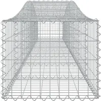 vidaXL Gabions 5 pcs voûtés 400x50x40/60 cm en fer