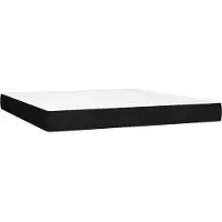 vidaXL Matelas à ressorts ensachés Noir 180x200x20 cm Tissu