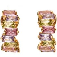 Faina Boucles d'oreilles or / rose
