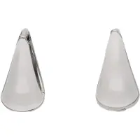 Faina Boucles d'oreilles argent / blanc