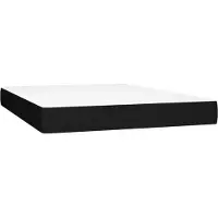 vidaXL - Matelas à ressorts ensachés - 140x200x20 - cm - Tissu - noir